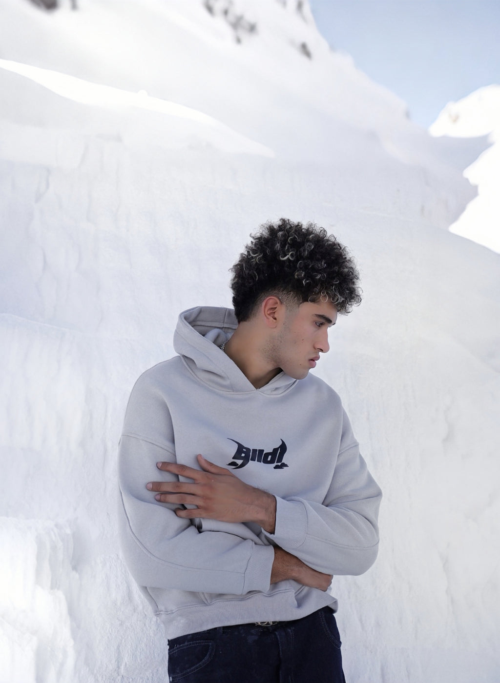 GRAY THE STORM HOODIE
